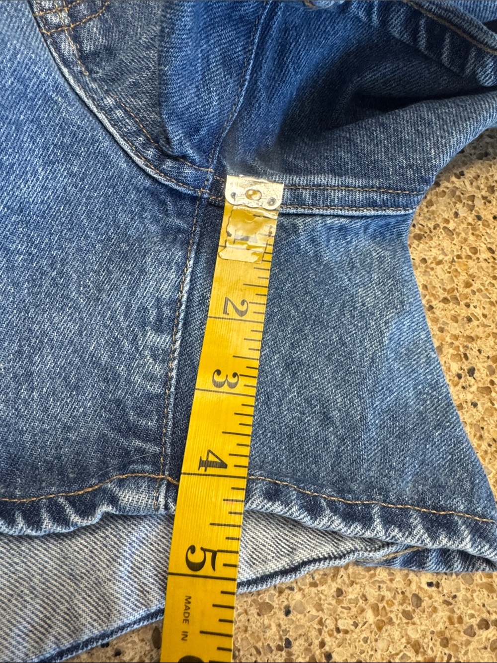 Agolde Classic Blue High-Rise Denim Shorts - Picture 13 of 15